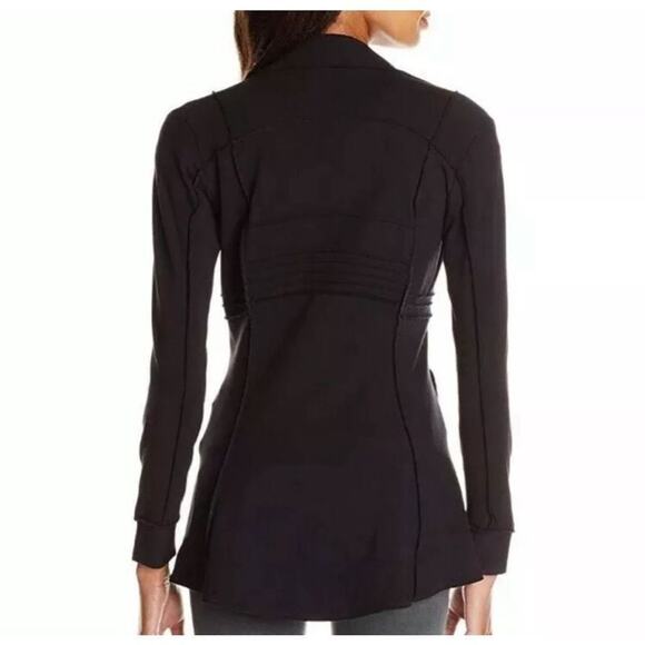 Nick+Zoe Tree Button Seamed Riding Jacket Size X Small Black New - Picture 15 of 16